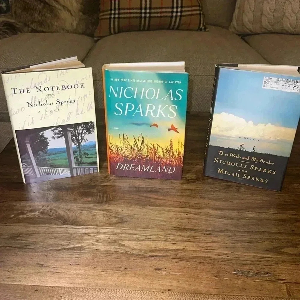 [Sale] 3 Nicholas Sparks Best Selling Author Bundle of Books Hardcover Lot of 3